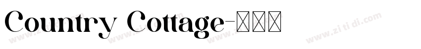 Country Cottage字体转换 Country Cottage字体转换